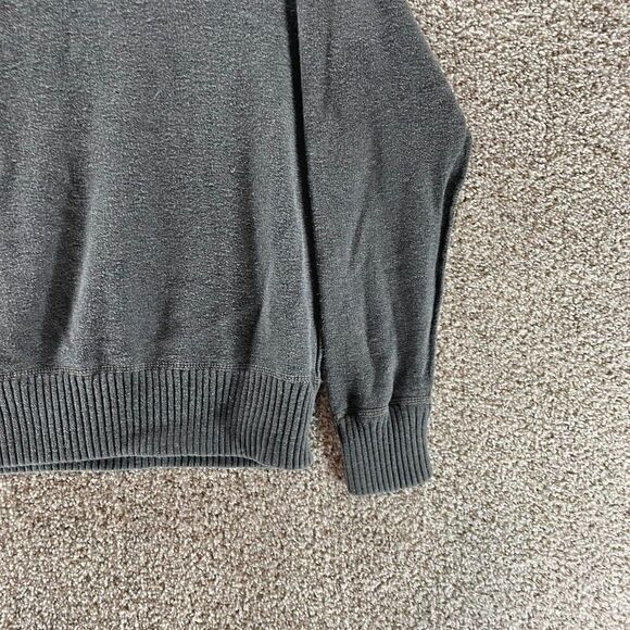American Eagle Sweater Mens Medium Gray Crewneck Normcore Cotton Preppy Logo - Picture 4 of 10